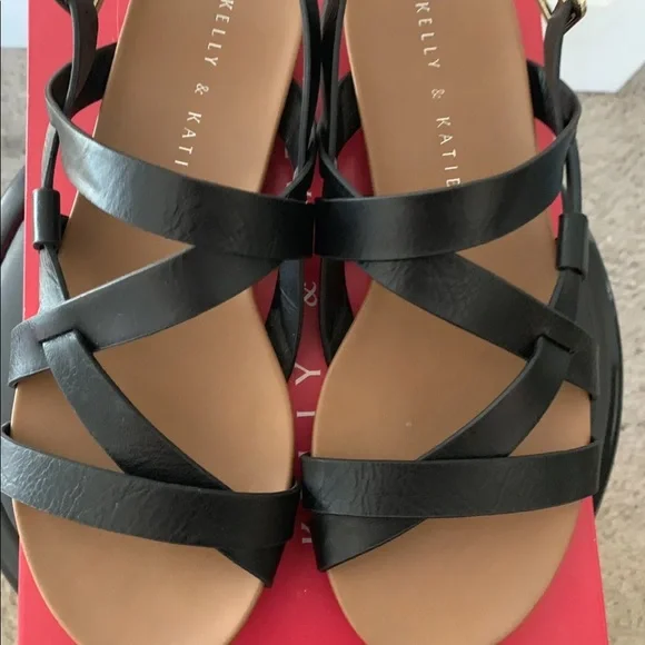 Kelly & Katie Women’s Black Sandals Size 6 - Picture 4 of 7